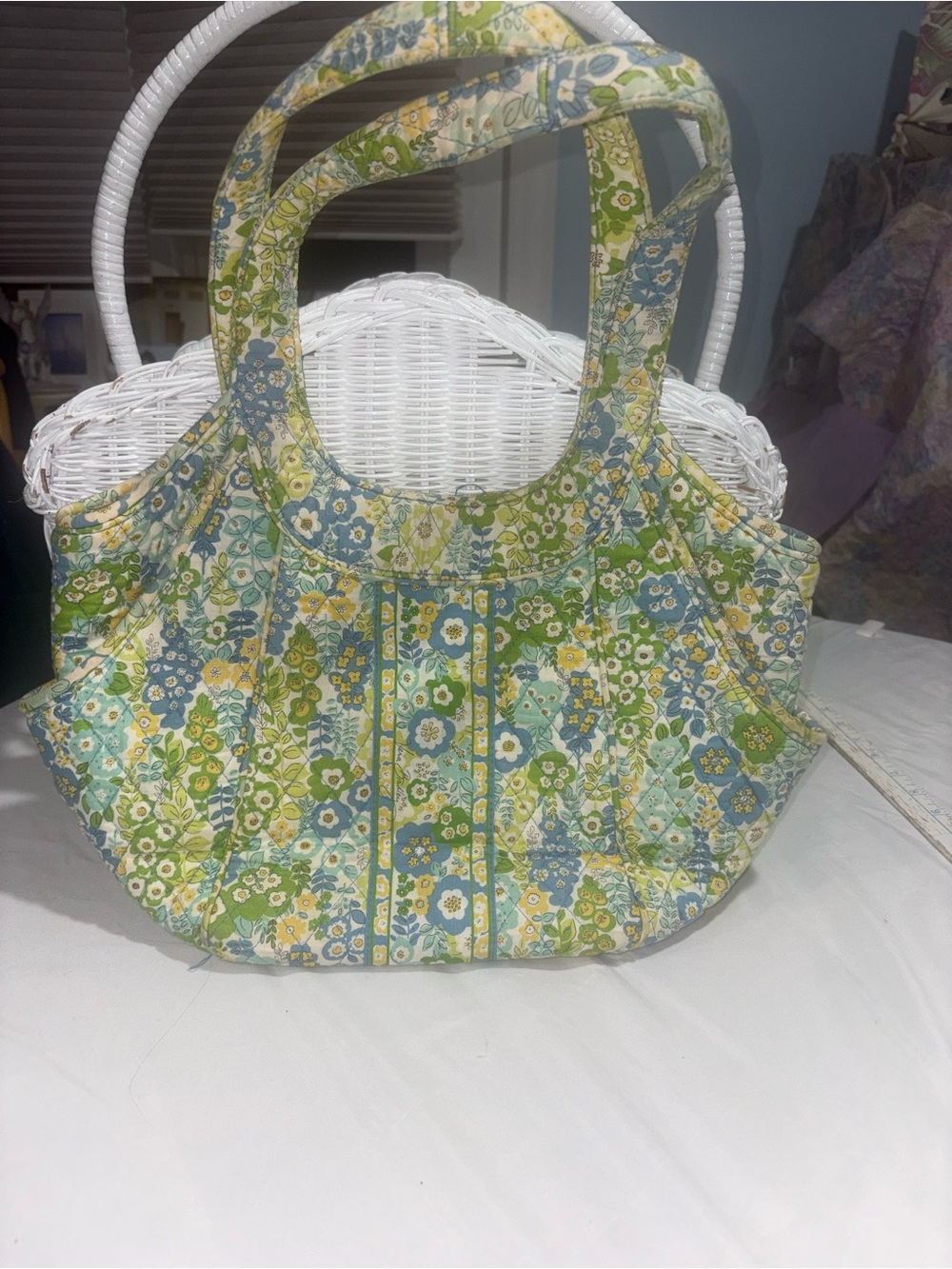 Vera Bradley quilted tote